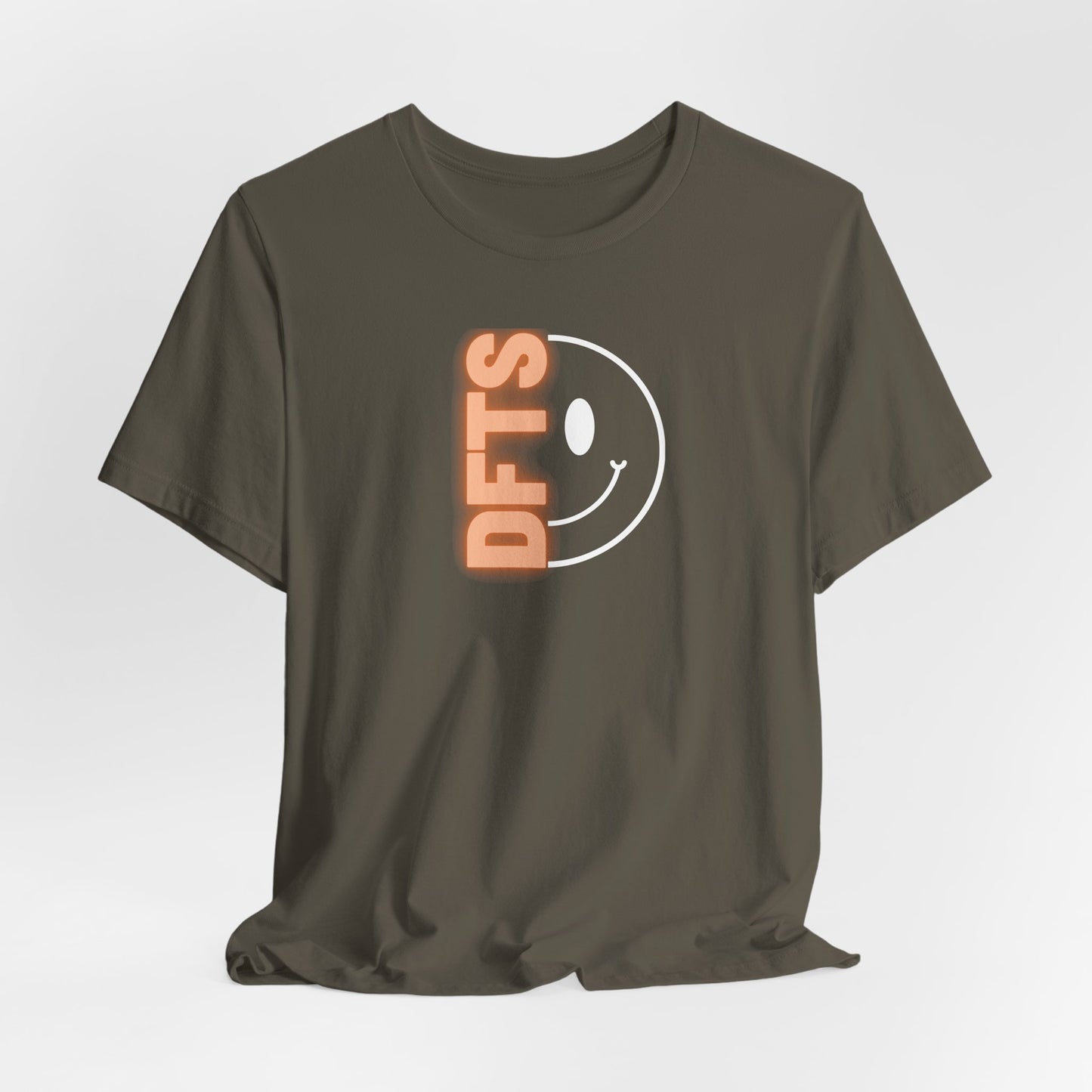 DFTS “Don’t Forget To Smile” Tee — Minimalist Positive Message T-Shirt
