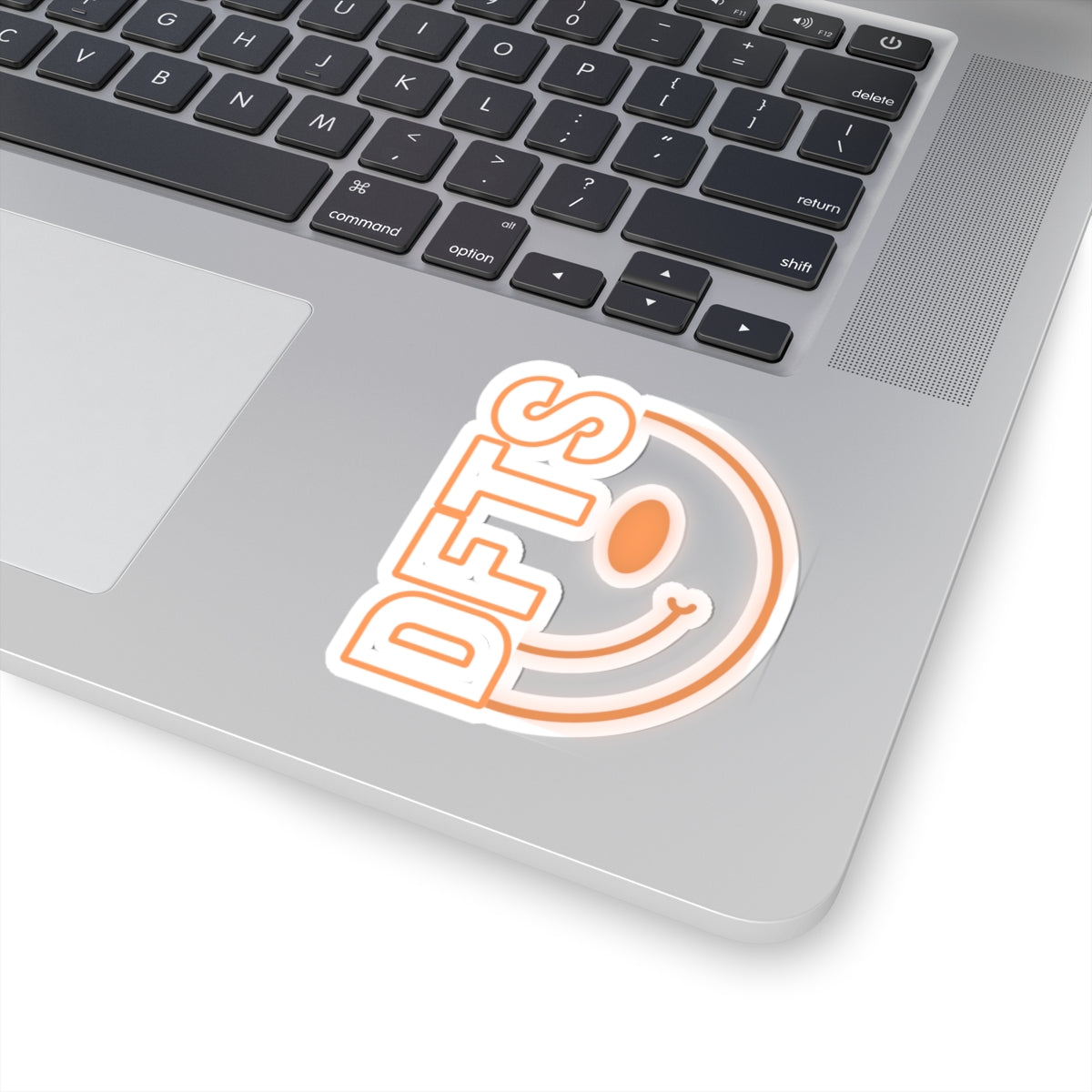 Neon DFTS Kiss-Cut Stickers — Positive Vibes Uplifting Decals