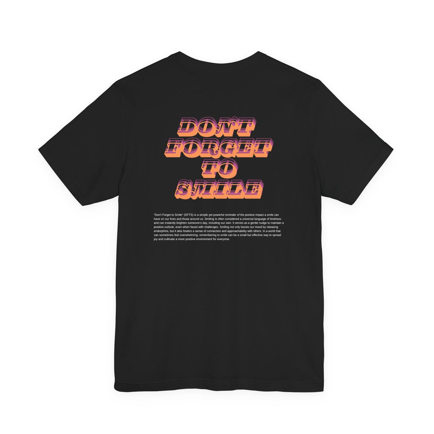 DFTS “Don’t Forget To Smile” Tee — Minimalist Positive Message T-Shirt