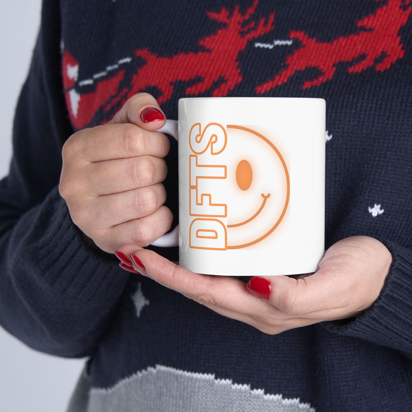 DFTS Ceramic Coffee Cup (Orange)