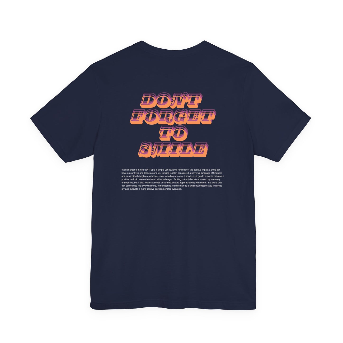 DFTS “Don’t Forget To Smile” Tee — Minimalist Positive Message T-Shirt