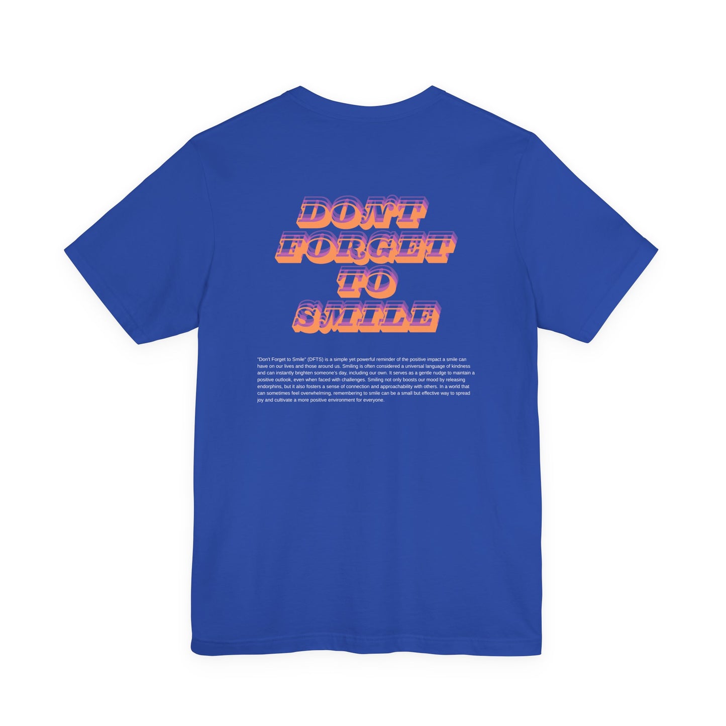 DFTS “Don’t Forget To Smile” Tee — Minimalist Positive Message T-Shirt